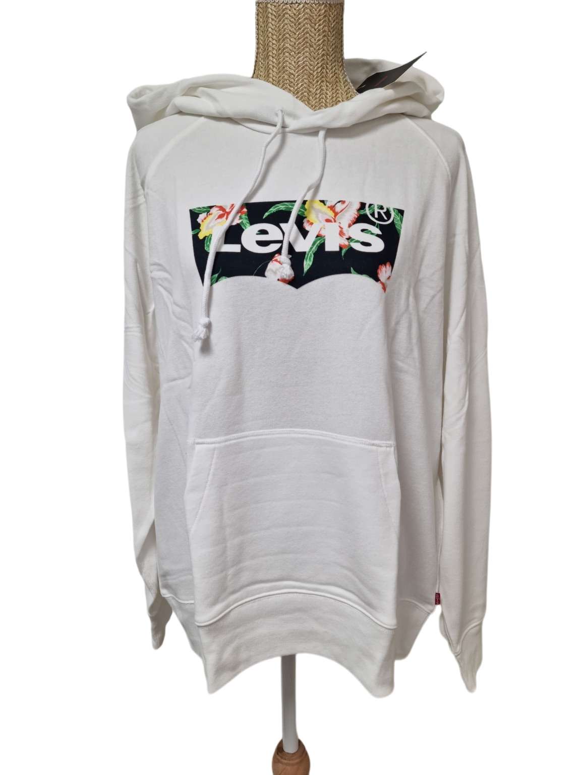 LEVIS HOODIE WHITE 359460130
