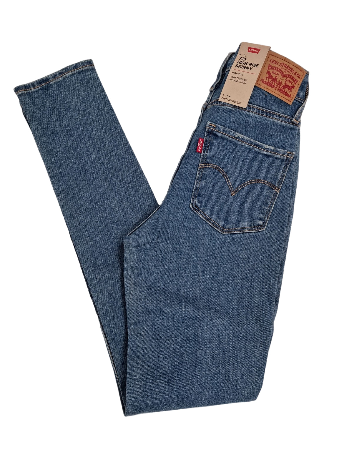 Levi's 721 High-Rise Skinny Bleu 0164 Levis