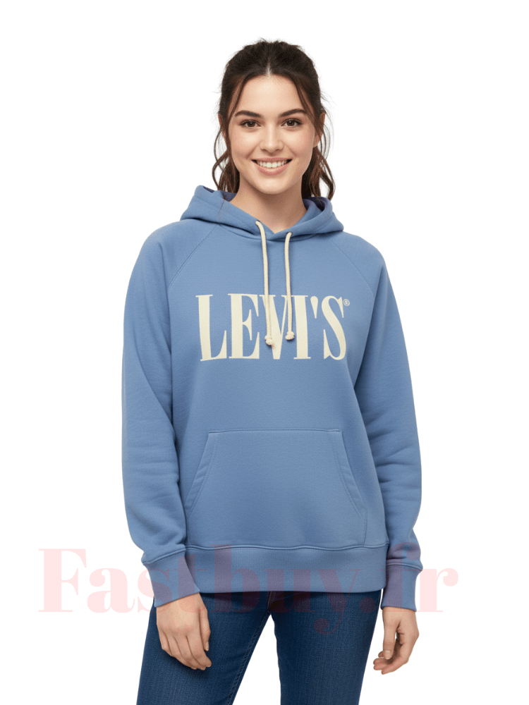 Levi's Graphic Hoodie Medieval Blue 0227 Levis