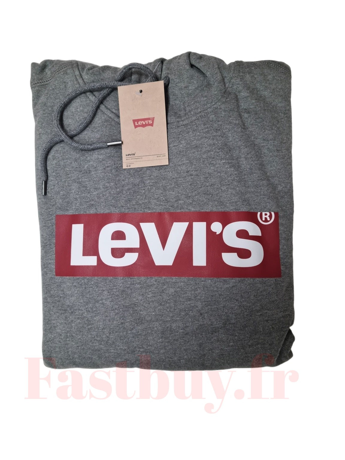 Hoodie Gris Levis logo 3LGLK1268 Levis