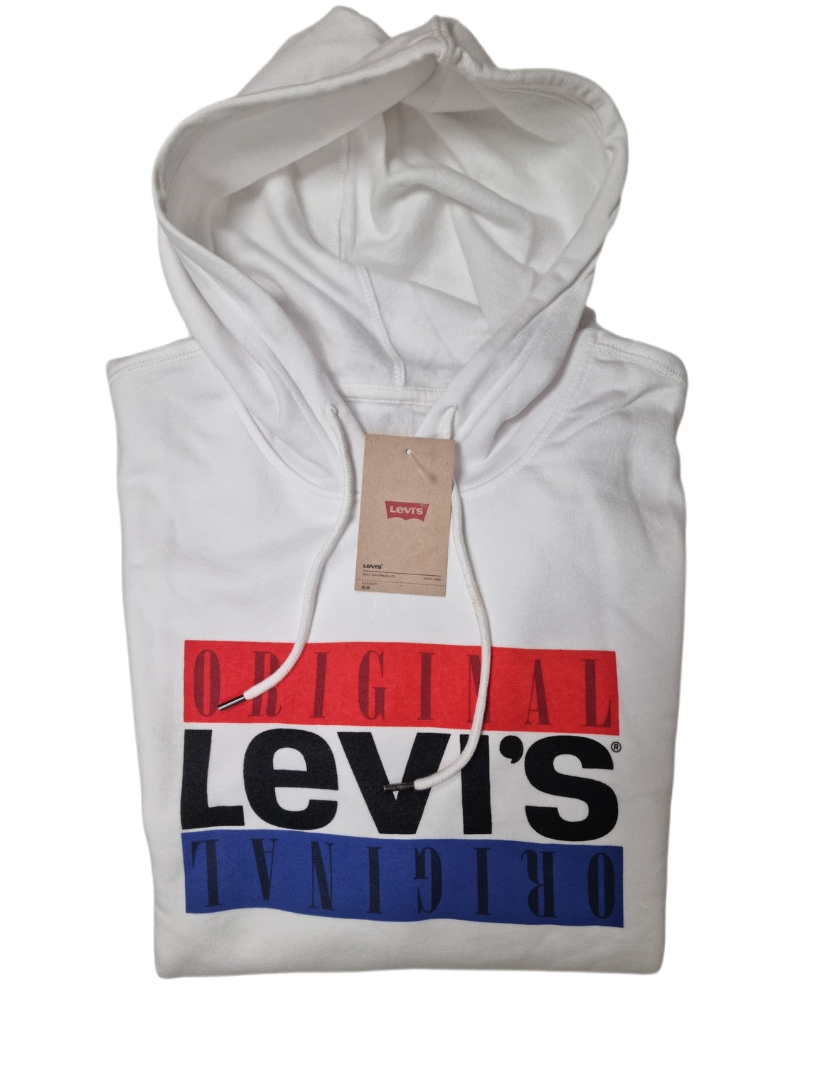 Hoodie Blanc Levis logo 3LGLK1268 Levis