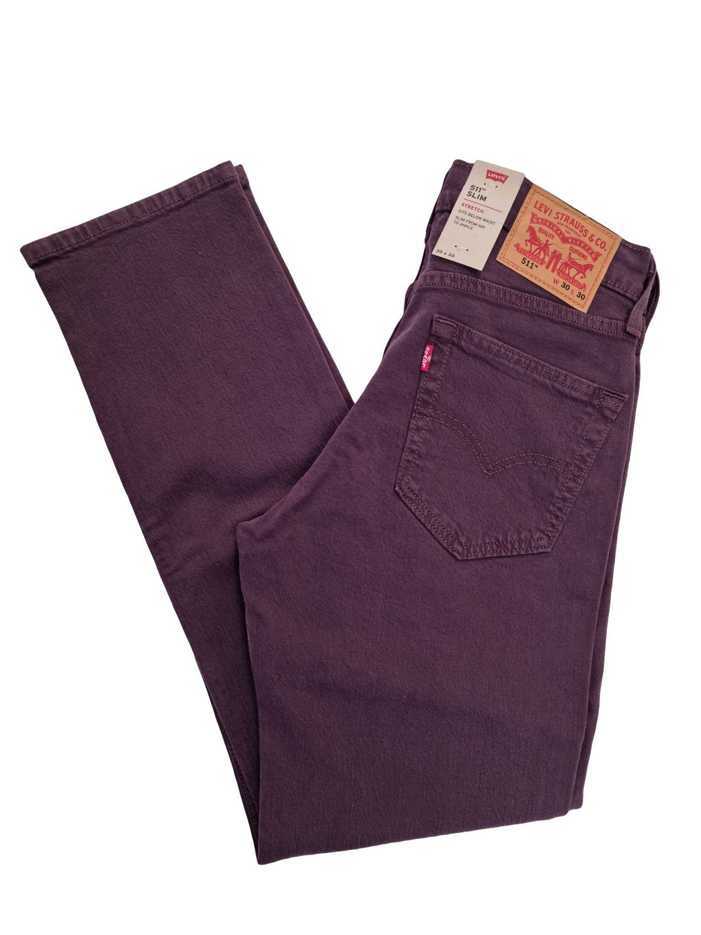LEVIS 511 JEANS RED SLIM 5098