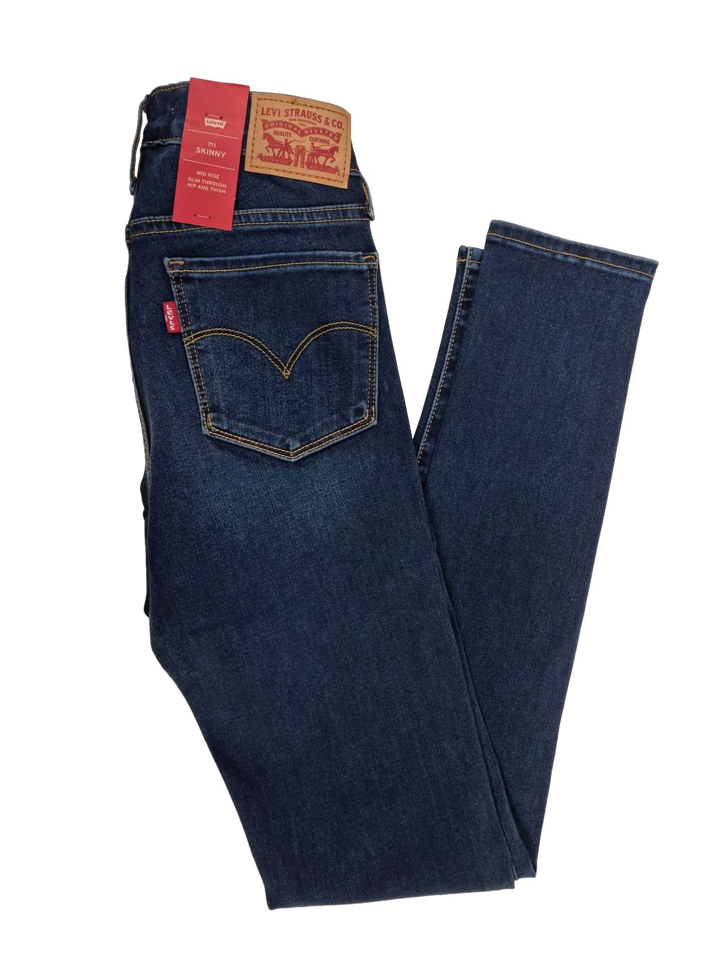 JEAN LEVIS 711 BLEU BRUT 0156 SKINNY