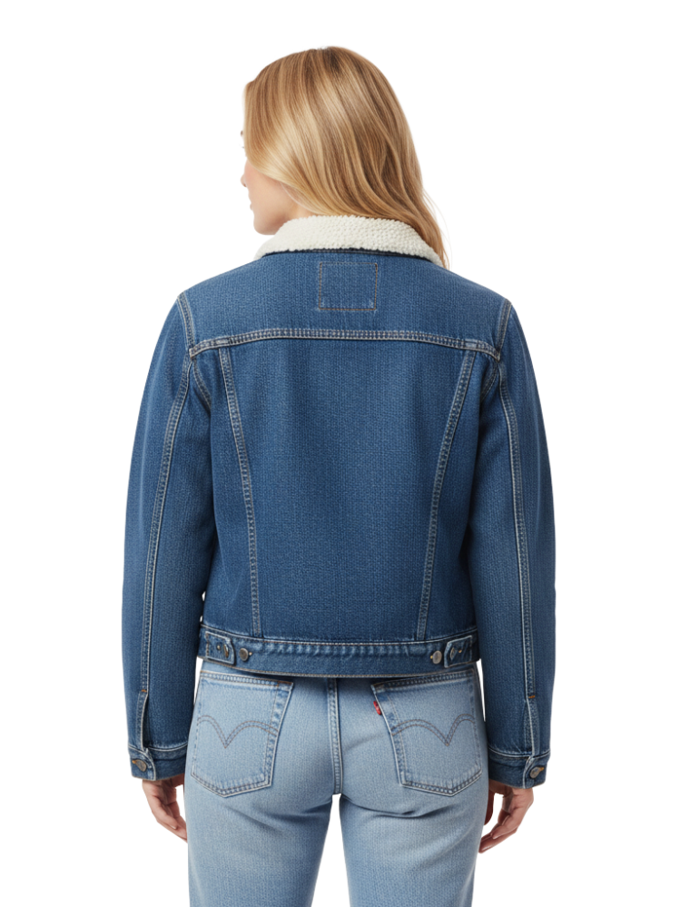 Veste Sherpa Levis New Heritage Denim Femme 364640002 Levis