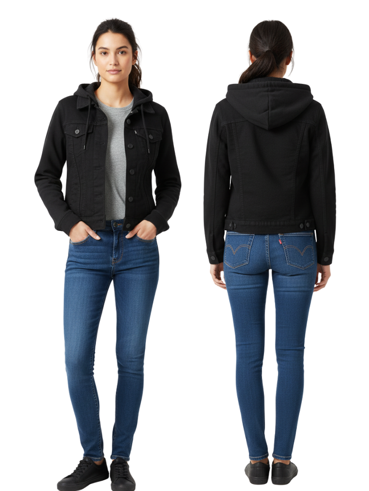 Veste Trucker Hybride Noir Femme 523030000 Levis