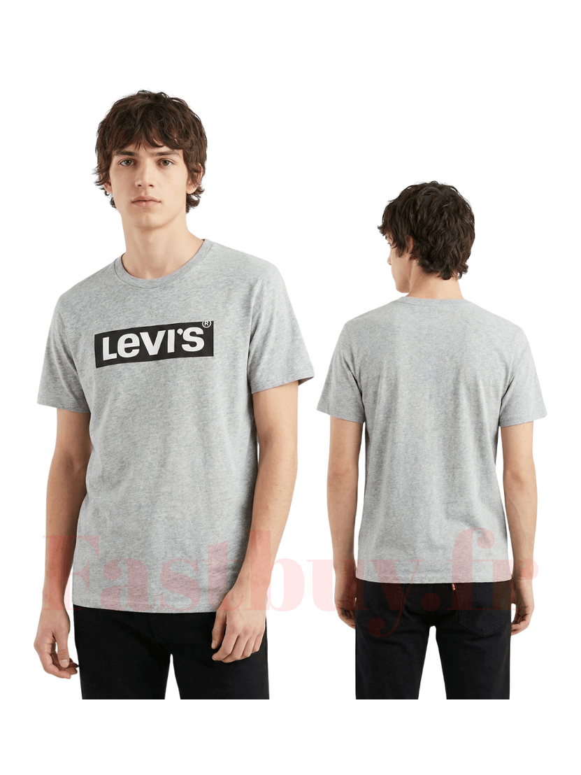 T-Shirt Levi's RetroTab Gris - Logo Noir Levis