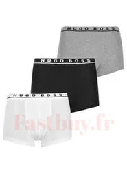 PACK X3 Boxer Hugo Boss 999 Gris Blanc Noir Hugo Boss