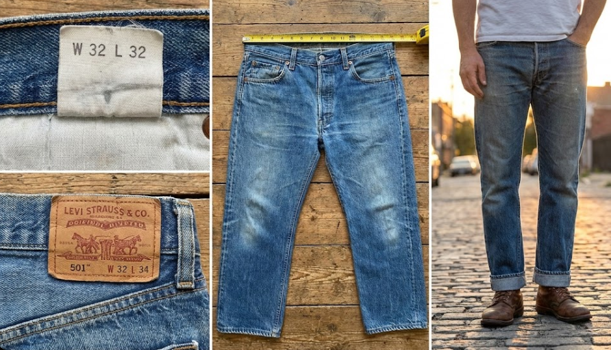 Comment lire la taille d'un jean Levis ?
