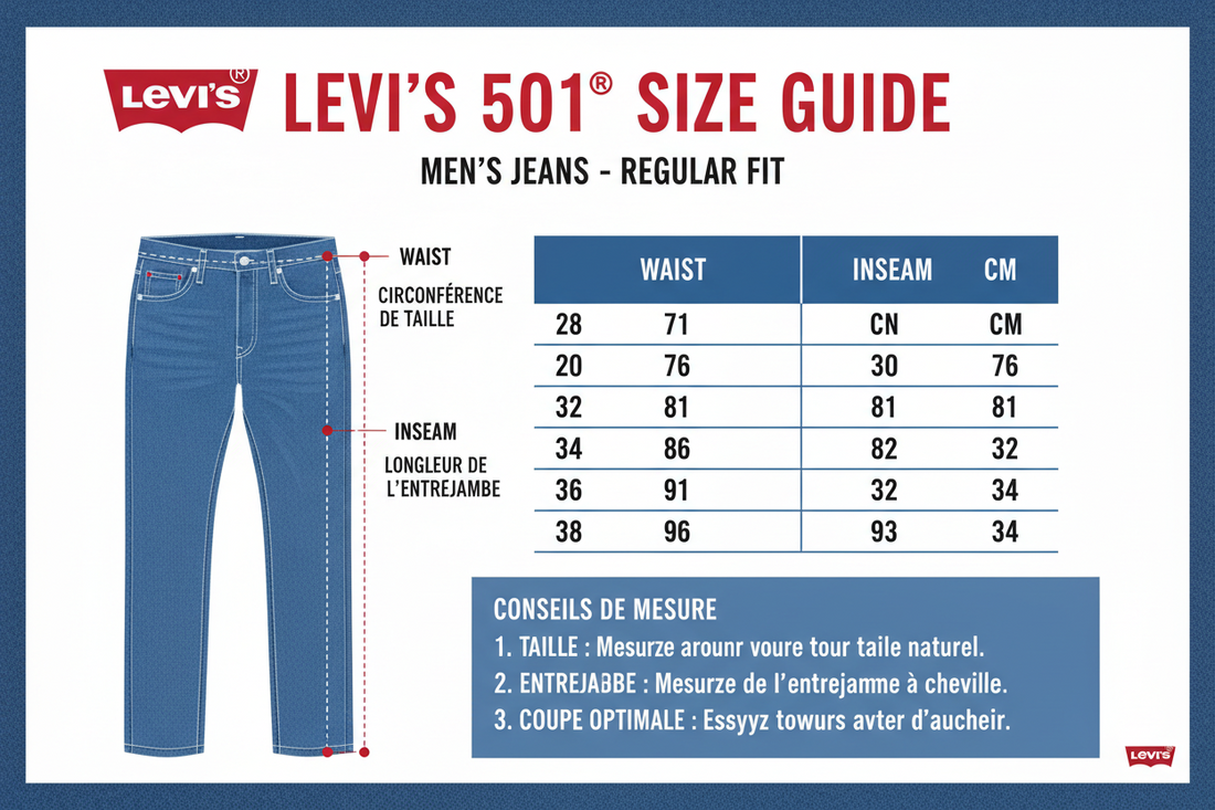 Comment taille le jean 501 ?