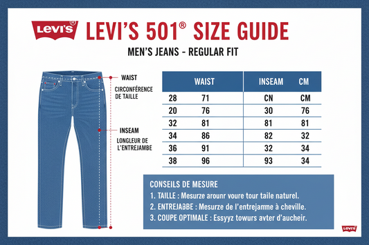 Comment taille le jean 501 ?