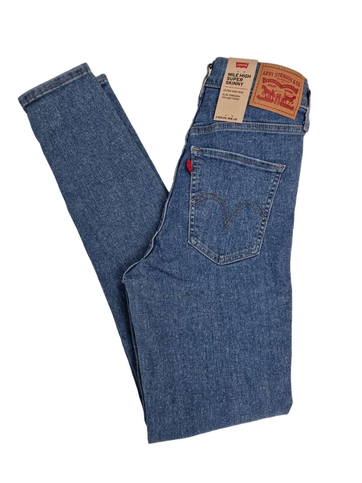 LEVIS MILE HIGH SKINNY 0152 BLUE WOMEN