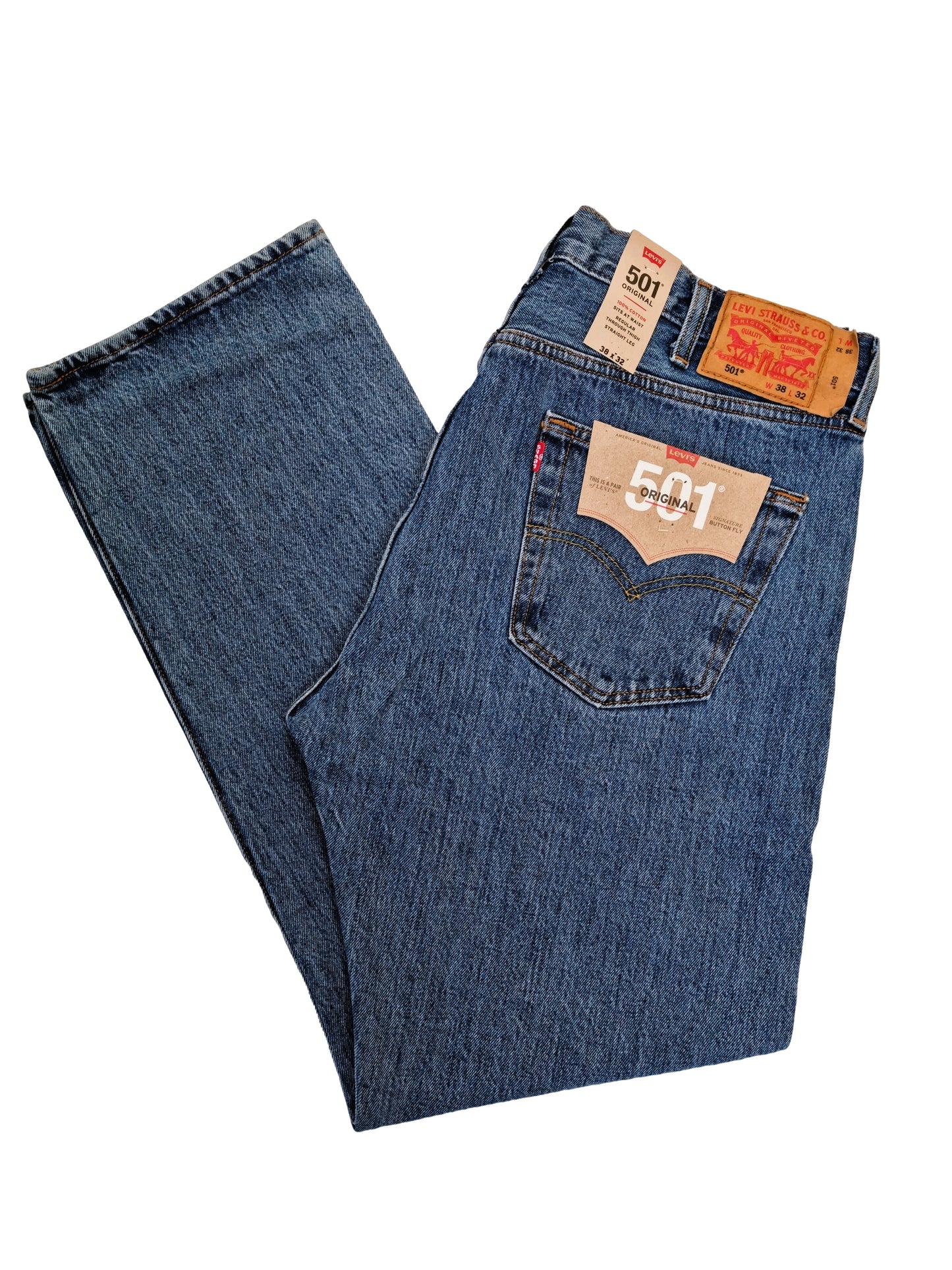 Levi’s 501 Original Fit Medium Stonewash Bleu 0193 Levis