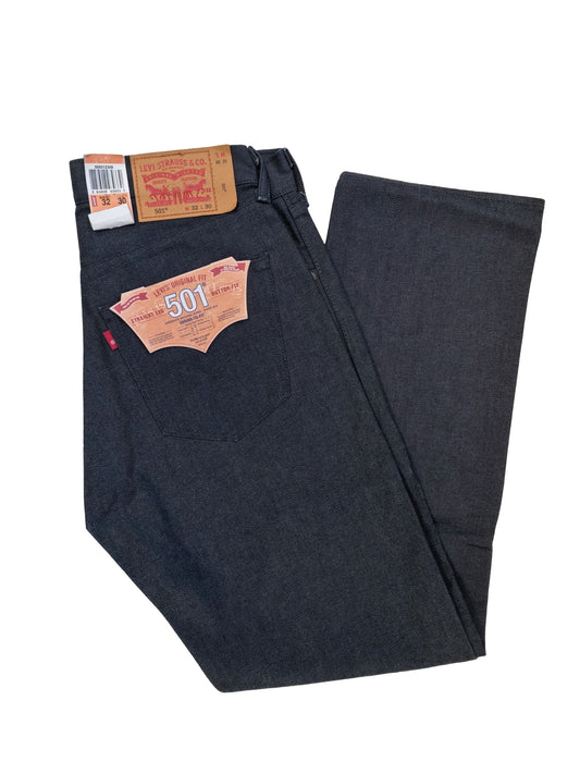 Jean Levis 501 Original Shrink To Fit Bleu Foncé