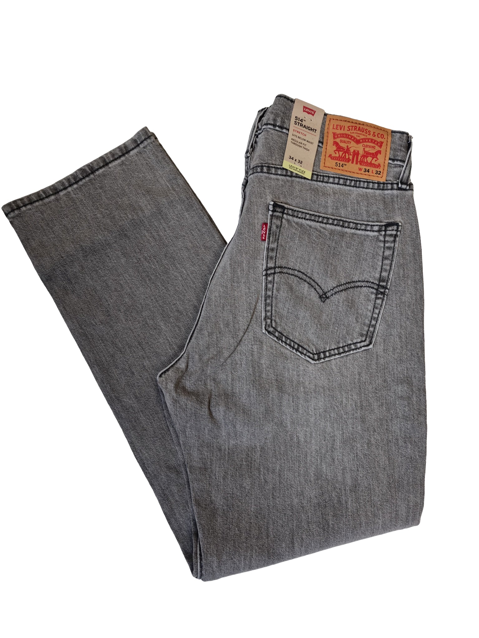Jean 514™ Straight 1564 Gris Levis