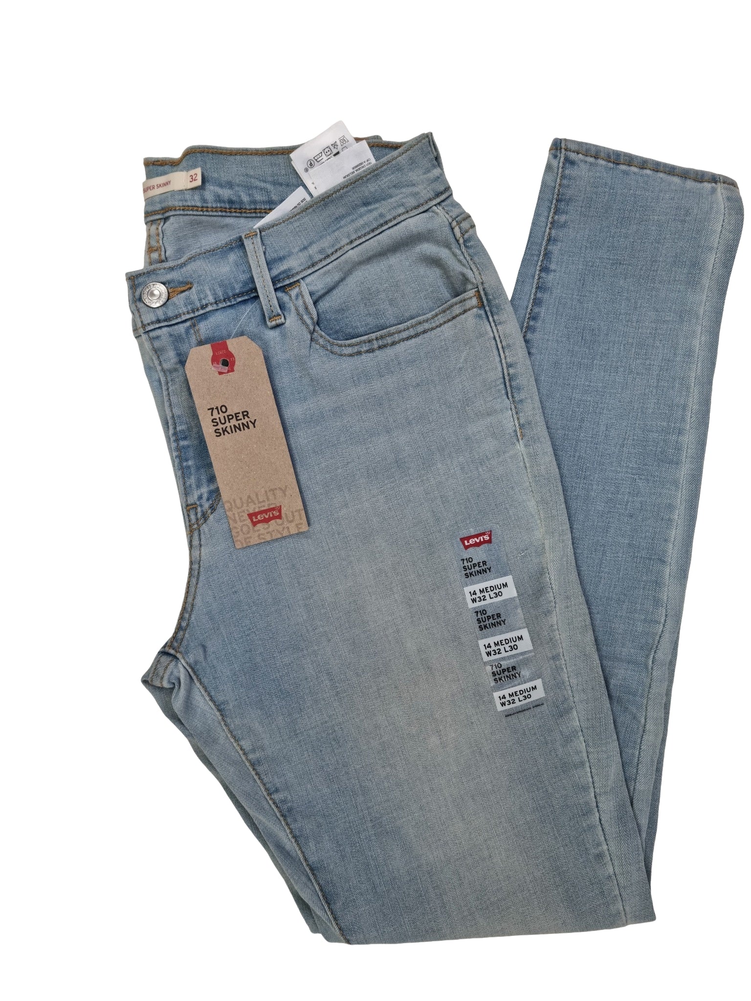 Levi's 710 Super Skinny Bleu Clair 0133 Levis