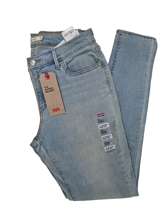 Levi's 710 Super Skinny Bleu Clair 0133 Levis