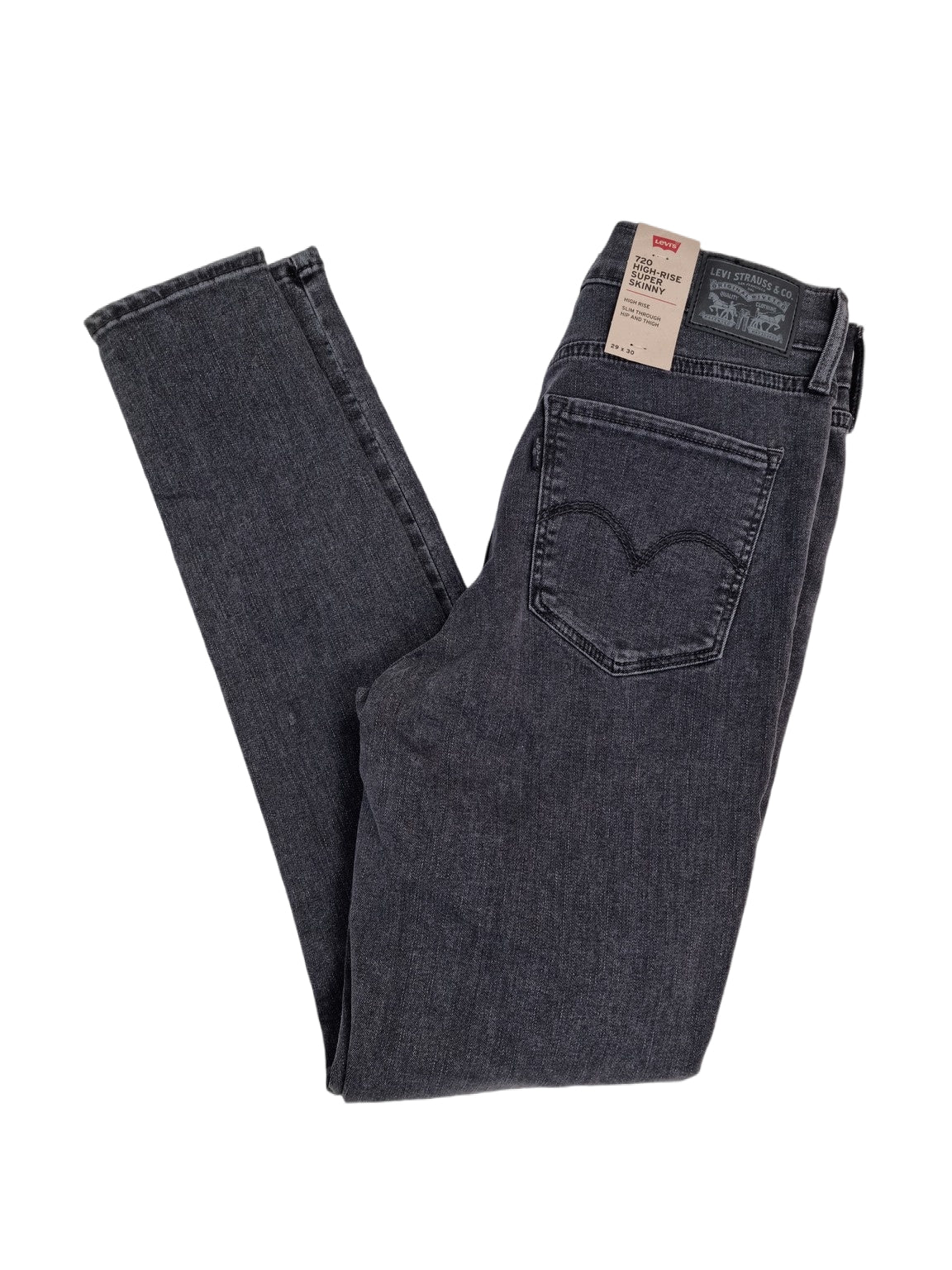 Levi's 720 High-Rise Super Skinny Gris 0125 Levis