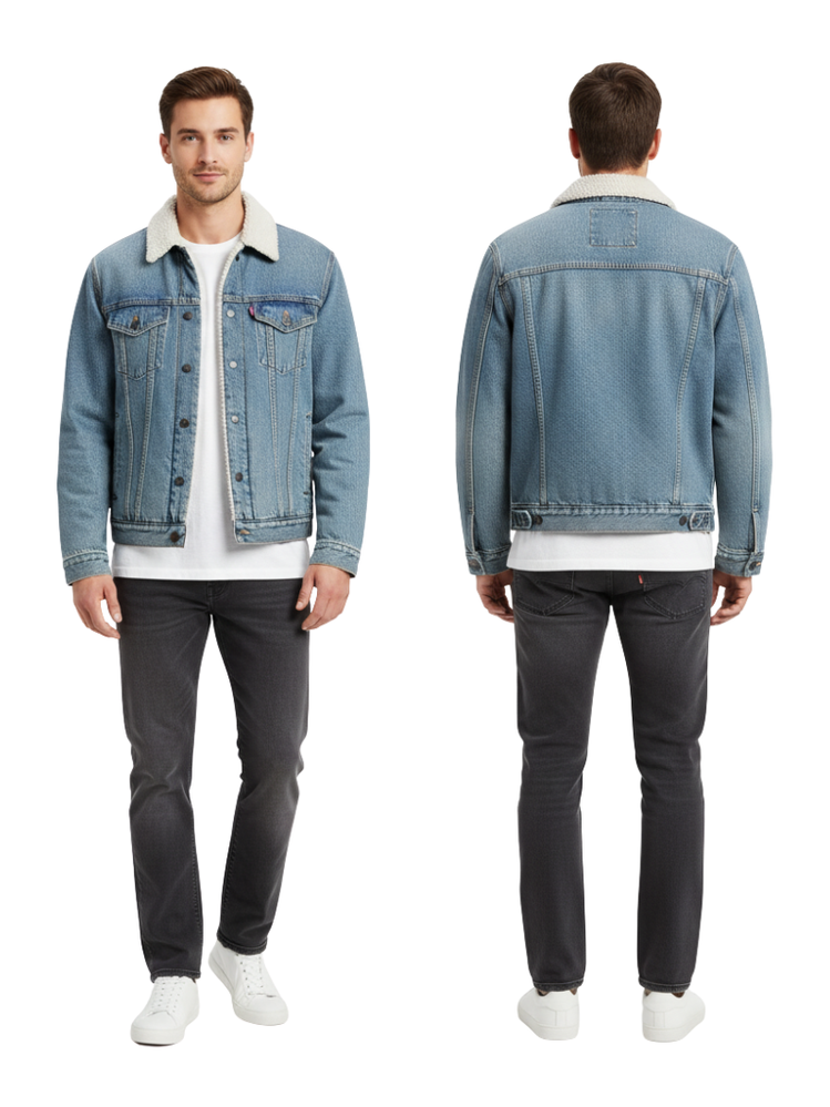 Veste Sherpa Type III Medium Wash 163650044 Homme Levis