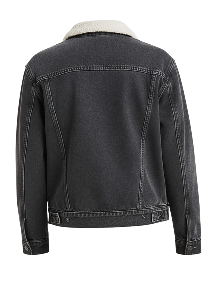 Veste Sherpa Levis Ex-Boyfriend Femme Noir 361370007 Levis