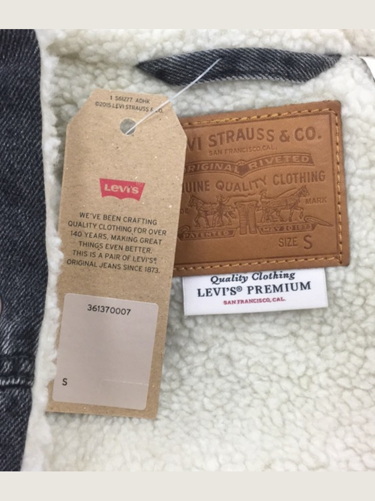 Veste Sherpa Levis Ex-Boyfriend Femme Noir 361370007 Levis