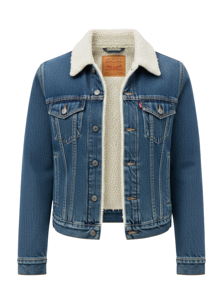 Veste Sherpa Levis New Heritage Denim Femme 364640002 Levis