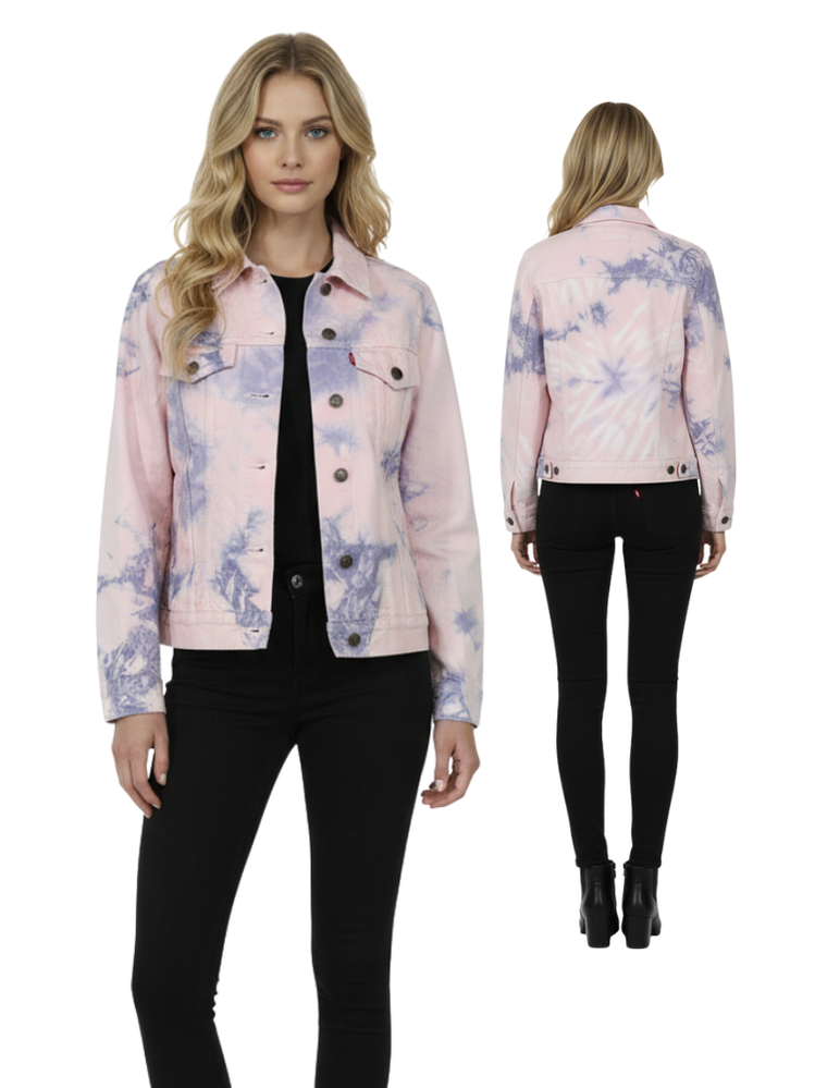 Veste Levis Ex-Boyfriend Pink Purple Tie-Dye Femme 299440142 Levis