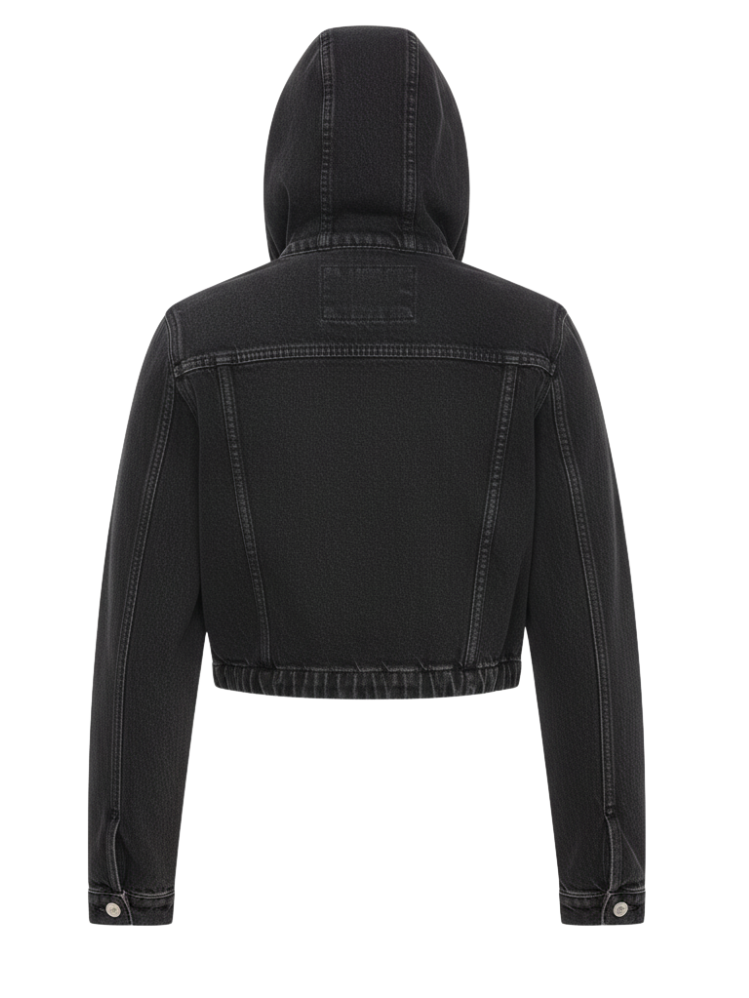 Veste Levis Crop à Capuche Noir 856790000 Levis