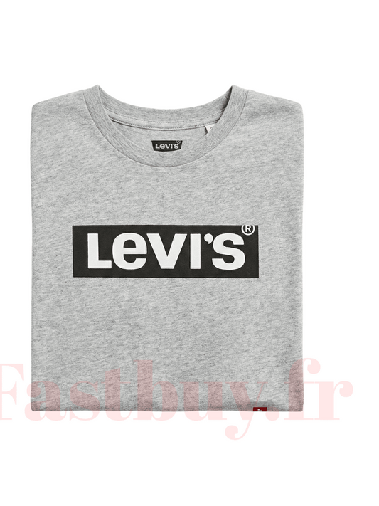 T-Shirt Levi's RetroTab Gris - Logo Noir Levis