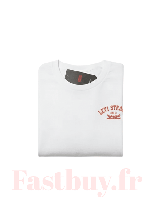 T-Shirt Levi's Manche Longue Graphic Authentic The Original Blanc Levis