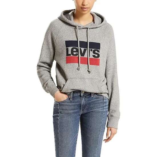 LEVIS HOODIE GREY WOMEN 60111
